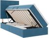 vidaXL LED-Speicherbett mit Matratze Dunkelblau 90 x 190 cm Samt 3372637 Bild 2