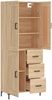 vidaXL Highboard Sonoma-Eiche 69,5x34x180 cm Holzwerkstoff 3200004 Bild 4