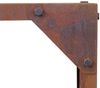 Cortenstahl Sichtschutzwand Brennholzregal 200x200x38 cm Rost Holzlager Edelrost Bild 4