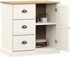 Sideboard, Kommode mit Schubladen 78x40x75 cm Massivholz Kiefer j2203p Bild 3