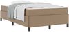 vidaXL Bettrahmen mit Matratze Cappuccino 120 x 200 cm Stoff 3398998 Bild 2