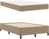 vidaXL Bettrahmen mit Matratze Cappuccino 120 x 200 cm Stoff 3398998 Bild 5