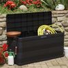 vidaXL Gartenbox Schwarz 117×45×56 cm 43708 Bild 3