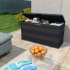 vidaXL Gartenbox Schwarz 117×45×56 cm 43708 Bild 2