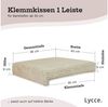 Lycce Bankauflage Bankauflage Klemmkissen 1 Leiste, Cordstoff extra Polsterung, (1 St), für Banktiefe ab 35 cm, verrutscht nicht, versch. Farben Bild 3