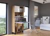 BIM Furniture 'Homi' Sekretär, Holz weiß, 80 x 175 x 32 (BxHxT) cm Bild 5