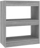 vidaXL Bücherregal/Raumteiler Grau Sonoma 60x30x72 cm 813600 Bild 2