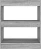 vidaXL Bücherregal/Raumteiler Grau Sonoma 60x30x72 cm 813600 Bild 5
