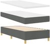 vidaXL Boxspringbett mit Matratze Dunkelgrau 100 x 200 cm Stoff 3341757 Bild 5