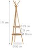 Relaxdays Bambus Garderobe mit Ablagen Bild 5