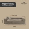 Rohrschneider Tiersofa Hundesofa Cord hoher Rand, waschbarer Bezug 4 Farben, robuster Cordstoff aus 100% Polyester, inkl. 2x Dekokissen Bild 3