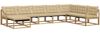 vidaXL Outdoor-Sofagarnitur mit Kissen 8 pcs Weiß und Beige 3388983 Bild 2