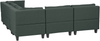 Beliani 'Unstad' Sofa, Grün, Stoff, 72 x 228 x 228 cm, ohne Ottomane, Links Bild 5