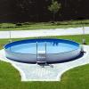 Steinbach Stahlwand Swimming Pool "Styria rund", blaue Poolfolie, Ø 400 x 120 cm