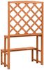 vidaXL Blumentreppe mit Rankgitter Orange 70x42x120cm Massivholz Tanne 314842 Bild 4