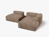 Micadoni Ecksofa Martina 2-Sitzer mit Couchtisch Rechts Kord Eichel Bild 3