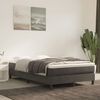vidaXL Boxspringbett mit Matratze Dunkelgrau 120x190 cm Samt 3269678 Bild 3