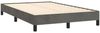 vidaXL Boxspringbett mit Matratze Dunkelgrau 120x190 cm Samt 3269678 Bild 4