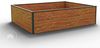 GFP HALFSIZE Aluminium Hochbeet - Platzsparendes & Stabiles Gartenbeet in Holzoptik - 150 x 119 x 39 cm - Ideales halbhohes Modell für Familien-Gartenspaß Bild 2