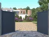 Vente-unique - NAZARIO Eingangstor Metall Grau - B 4,6 cm x H 161 cm x L 300 cm Bild 2