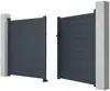 Vente-unique - NAZARIO Eingangstor Metall Grau - B 4,6 cm x H 161 cm x L 300 cm Bild 4