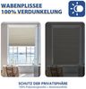 Sekey Wabenplissee Plissee ohne Bohren Verdunkelung Rollo 100% verdunkelnd Blickdicht, verdunkelnd, Klemmfix Bild 2