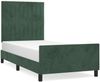 vidaXL Bettgestell ohne Matratze Dunkelgrün 90x190 cm Samt 3125852 Bild 2