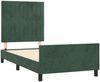 vidaXL Bettgestell ohne Matratze Dunkelgrün 90x190 cm Samt 3125852 Bild 4