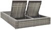 vidaXL Doppel-Sonnenliege Poly Rattan Grau 312155 Bild 4