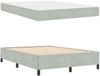 vidaXL Bettrahmen mit Matratze Hellgrau 160 x 200 cm Stoff 3399072 Bild 5