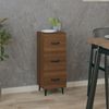 Sideboard, Kommode Braun Eichen-Optik 34,5x34x90 cm Holzwerkstoff j1383p Bild 2