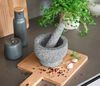 ZELLER 24523 Mörser und Stößel-Set 14 x 10 cm Granit, grau Bild 4
