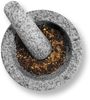 ZELLER 24523 Mörser und Stößel-Set 14 x 10 cm Granit, grau Bild 3