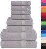 vidaXL 8-tlg. Handtuch-Set FROGN Grau 360 g/m² 137068 Bild 2
