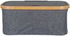 House Nordic Korb, Bambus/Textil, dunkelgrau, 38x26x16 cm Bild 5