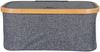 House Nordic Korb, Bambus/Textil, dunkelgrau, 38x26x16 cm Bild 4