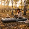 Avenli Luftmatratze Camping für 1 Person mit Fußpumpe 191 x 73 x 22 cm Single-Size, (Luftbett einfach aufblasbar mit integrierter Luftpumpe, 1-St, für Indoor und Outdoor mit beflockter Oberfläche), Ideal als Reisebett oder Isomatte Bild 3