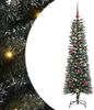 vidaXL Künstlicher Weihnachtsbaum mit 150 LEDs mit Ständer Grün 150 cm 3395936 Bild 2