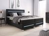 Boxspringbett Sejour mit LED 180x200 Schwarz H4 (100kg+) Bild 2
