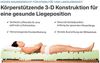 Kaltschaummatratze Kaltschaummatratze Komfort-SAN Härtegrad H4 (RAVENSBERGER Matratzen, 18 cm hoch, Härtegrad H 4 (RG 50) 80x190 cm mit Baumwoll-Doppeltuch-Bezug Bild 4