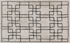 Teppich Baumwolle beige 140x200 cm geometrisches Muster Kurzflor TURHAL Bild 1