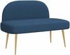 vidaXL Gepolsterte Bank mit Rückenlehne Blau 110 x 60 x 76 cm 42040764 Bild 2