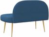 vidaXL Gepolsterte Bank mit Rückenlehne Blau 110 x 60 x 76 cm 42040764 Bild 4