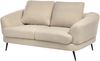 Sofa 2-Sitzer KJAER Bouclé Hellbeige Bild 5