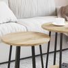 vidaXL Beistelltisch-Set mit Regal 2 pcs Sonoma Eiche und Schwarz 869703 Bild 4