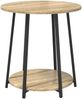 vidaXL Beistelltisch-Set mit Regal 2 pcs Sonoma Eiche und Schwarz 869703 Bild 5