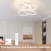 ZMH LED Deckenlampe Deckenleuchte Flur - Schwarz Flurlampe Modern Design Dimmbar mit Fernbedienung in Schmetterlingforming 36CM Metall 44W Deckenbeleuchtung für Küche Schlafzimmer Wohnzimmer Büro Bild 4