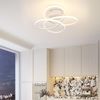 ZMH LED Deckenlampe Deckenleuchte Flur - Schwarz Flurlampe Modern Design Dimmbar mit Fernbedienung in Schmetterlingforming 36CM Metall 44W Deckenbeleuchtung für Küche Schlafzimmer Wohnzimmer Büro Bild 3