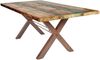 TISCHE&BÄNKE Tisch 160x85 Altholz Eisen Bunt Antikbraun Bild 3