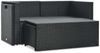 vidaXL 6-tlg. Garten-Lounge-Set mit Auflagen Poly Rattan Schwarz 47809 Bild 3